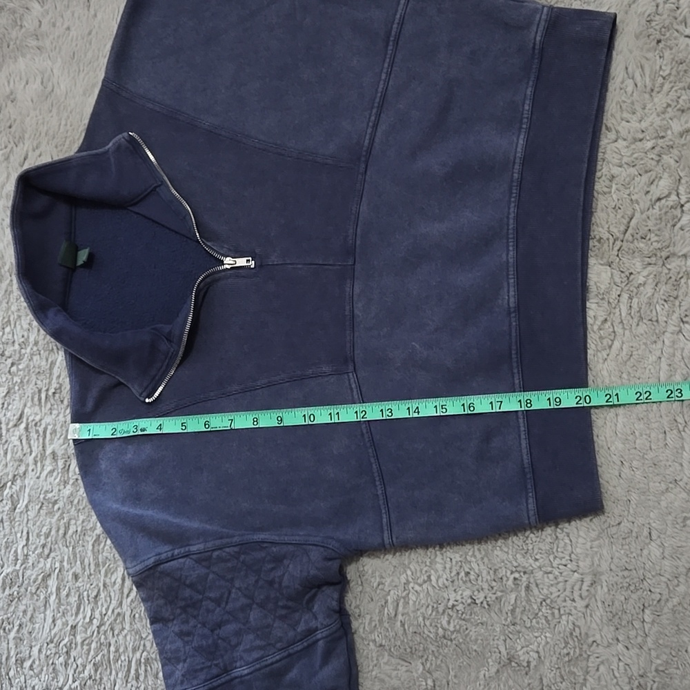wild fable Navy Blue Quarter-Zip Pullover Sweatshirt - Picture 3 of 6